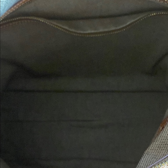 Dooney & Bourke Brown and White Hobo Bag with Structured Silhouette - Picture 6 of 7